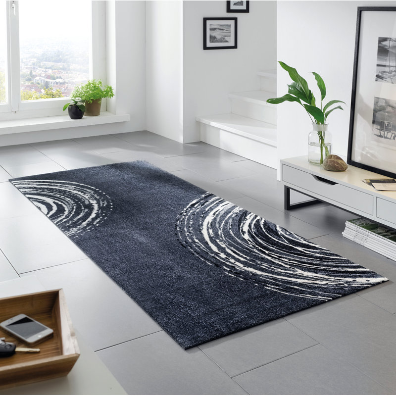 Wash+dry Swirl Rug in Grey & Reviews Wayfair.co.uk